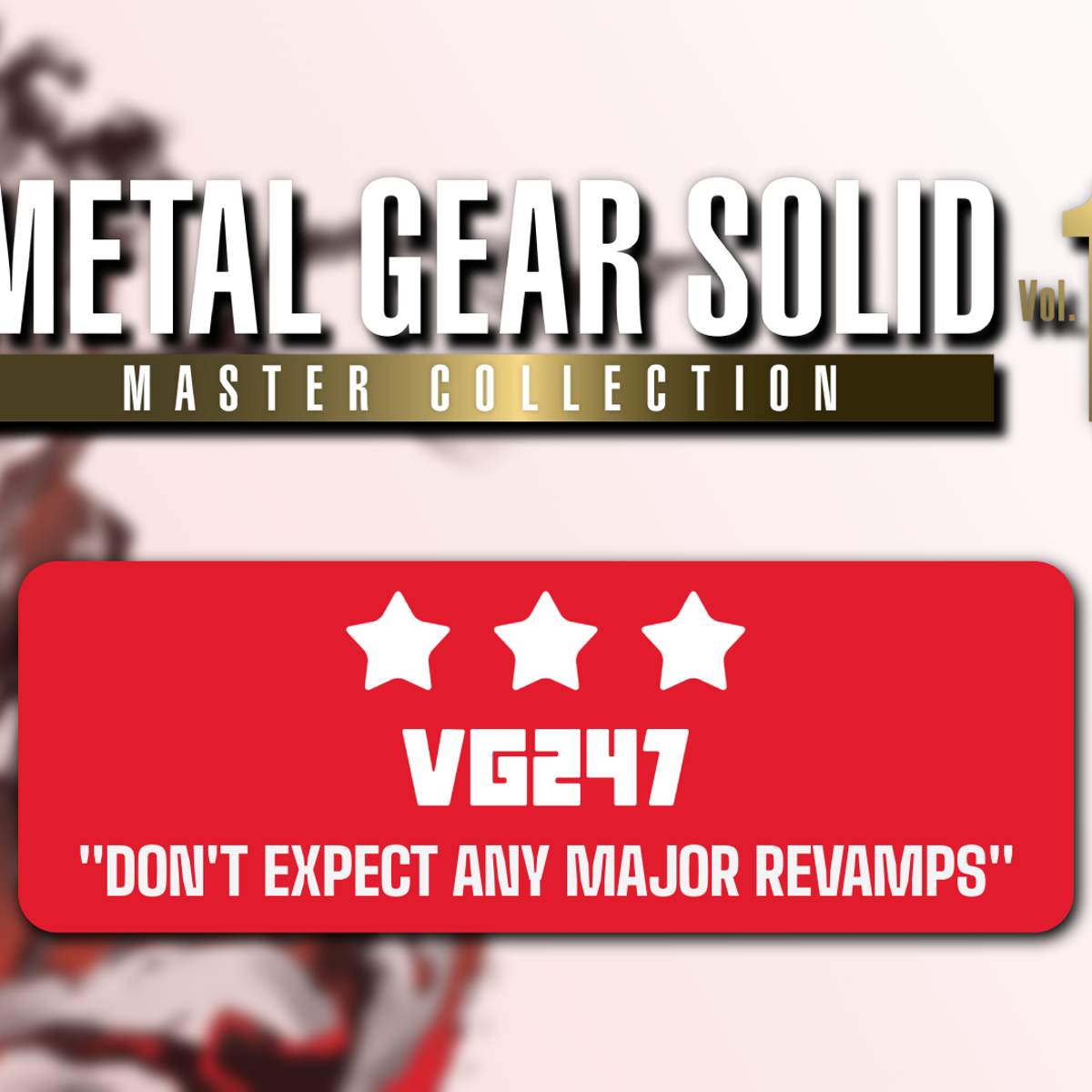 Metal Gear Solid Master Collection (Vol 1) review: A soft collection of solid games